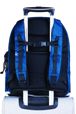 Royal Blue Rebel Dream Bag Plus with White Zipper with California Allstars Crystal Logo