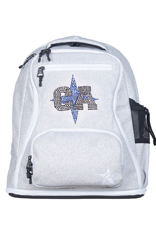 Opalescent Rebel Dream Bag Plus with White Zipper with California Allstars Crystal Logo