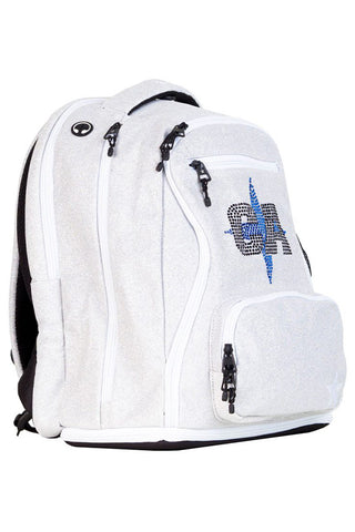 Opalescent Rebel Dream Bag Plus with White Zipper with California Allstars Crystal Logo